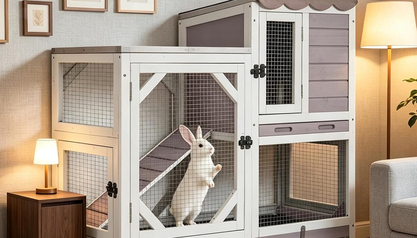 gutinneen duplex rabbit hutch